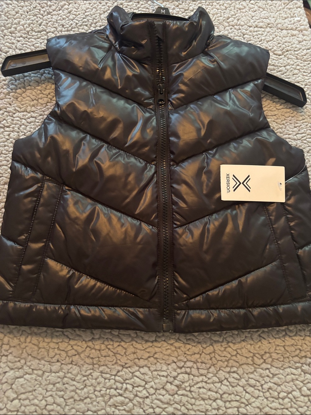 NWT Xersion. Girls Black Puffer Vest